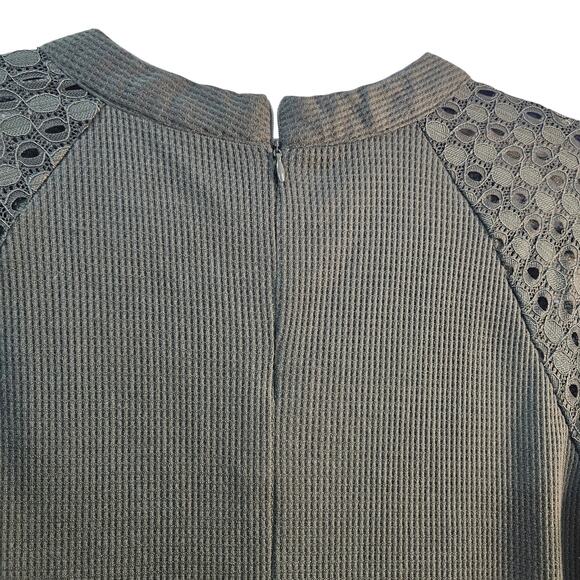 Miholl Lace Long Sleeve Knit Top Green Whimsigoth Grunge Fairy Size Small - Picture 5 of 7